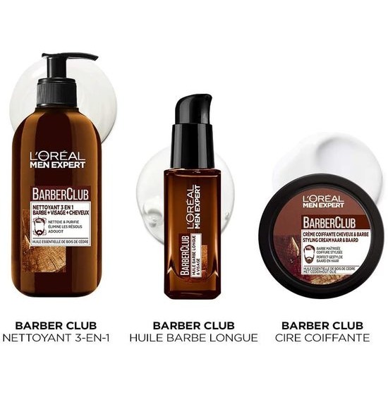 L'Oral Men Expert - Coffret Barber Club 3 produits soin de la barbe